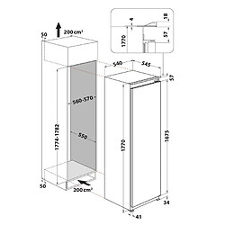 Avis Réfrigérateurs 1 porte 318L Froid Statique HOTPOINT ARISTON 54cm F, SB18011