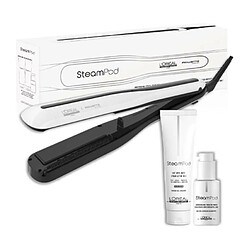 L'Oreal Professionnel Steampod 3.0 - Pack Cheveux Fins : Lisseur Vapeur Professionnel + Lait de lissage Vapo-Actif + Serum de Finition