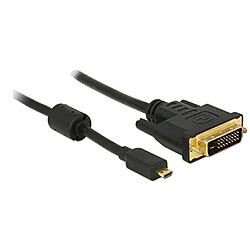 DeLOCK 83585 Adaptateur de câble vidéo-Adaptateurs de (Micro-Câble vidéo HDMI DVI-D mâle-mâle Or Noir)