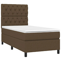 Avis Sommier à lattes,Cadre à lattes de lit et matelas et LED pour Adulte Marron foncé 80x200cm -MN27265