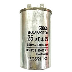 Condensateur rond Condensateur de Moteur 25uf 450v Moteur Condensateur Rond Capacitor Démarrage du Moteur CBB65