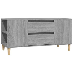 Maison Chic Meuble TV scandinave gris - Banc TV pour salon Sonoma 102x44,5x50 cm Bois d'ingénierie -MN96075