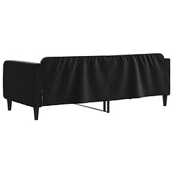 Acheter vidaXL Lit de repos sans matelas noir 100x200 cm velours