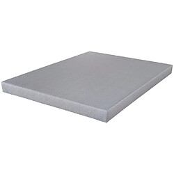 Ebac Sommier déco SR9 - Gris clair 160x200 - Lattes bois - H.13 cm - Made in France 