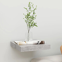 vidaXL Étagère murale flottante gris béton 23x23,5x3,8 cm MDF