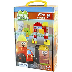 Miniland Super Blocks Set - Fire Station