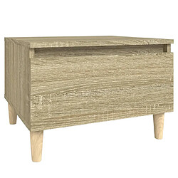 vidaXL Table d'appoint Chêne sonoma 50x46x35 cm Bois d'ingénierie