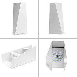 Avis Stoex Lot de 2 Applique Murale 10W LED Intérieur Lampe Décorative Moderne Créatif Originale Éclairage Design Lumiaire Aluminium Blanc pour Chambre Maison Couloir Salon - Blanc Chaud