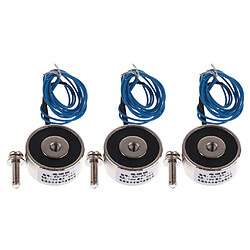 Électro-aimant de ventouse ultraminces solenoide 3x Ascenseur Ultra-mince d'Électro-aimant de DC 12V Soutenant