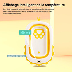 Avis K IKIDO pliant baignoire pour bébé, en ligne avec bébé et nouvelle baignoire pour bébé (jaune)