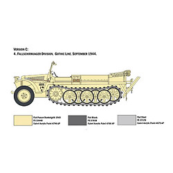 Italeri Maquette Véhicule Sd.kfz. 10 Demag D7 With German Paratroops