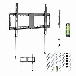 Gembird Support Mural en Acier Robuste pour Téléviseurs LCD de 37 à 80 Pouces, Compatible avec Normes VESA jusqu'à 600 x 400 mm