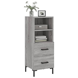 Avis Maison Chic Buffet,Meuble de Rangement,commode pour salon,Cuisine Sonoma gris 34,5x34x90 cm Bois d'ingénierie -MN82781