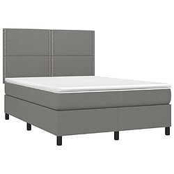 Avis Sommier à lattes,Cadre à lattes de lit et matelas et LED pour Adulte Gris foncé 140x190 cm -MN22222