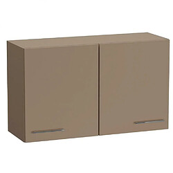 Inside 75 Elément meuble pont 2 portes SMART largeur 100 cm coloris taupe mat 