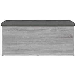 Maison Chic Banc de rangement | Meuble de rangement d'Entrée | Coffres d'Intérieur sonoma gris 102x42x45 cm bois d'ingénierie -MN92468 pas cher