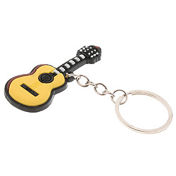 2pcs musique porte-clés sac pendentif voiture porte-clés cadeau guitare classique