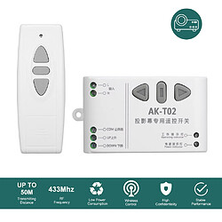 Smart Home 433Mhz AC 220V Moteur Télécommande Interrupteur Télécommande Sans Fil pour Écran de Projection UP Down Stop Contrôleur 22