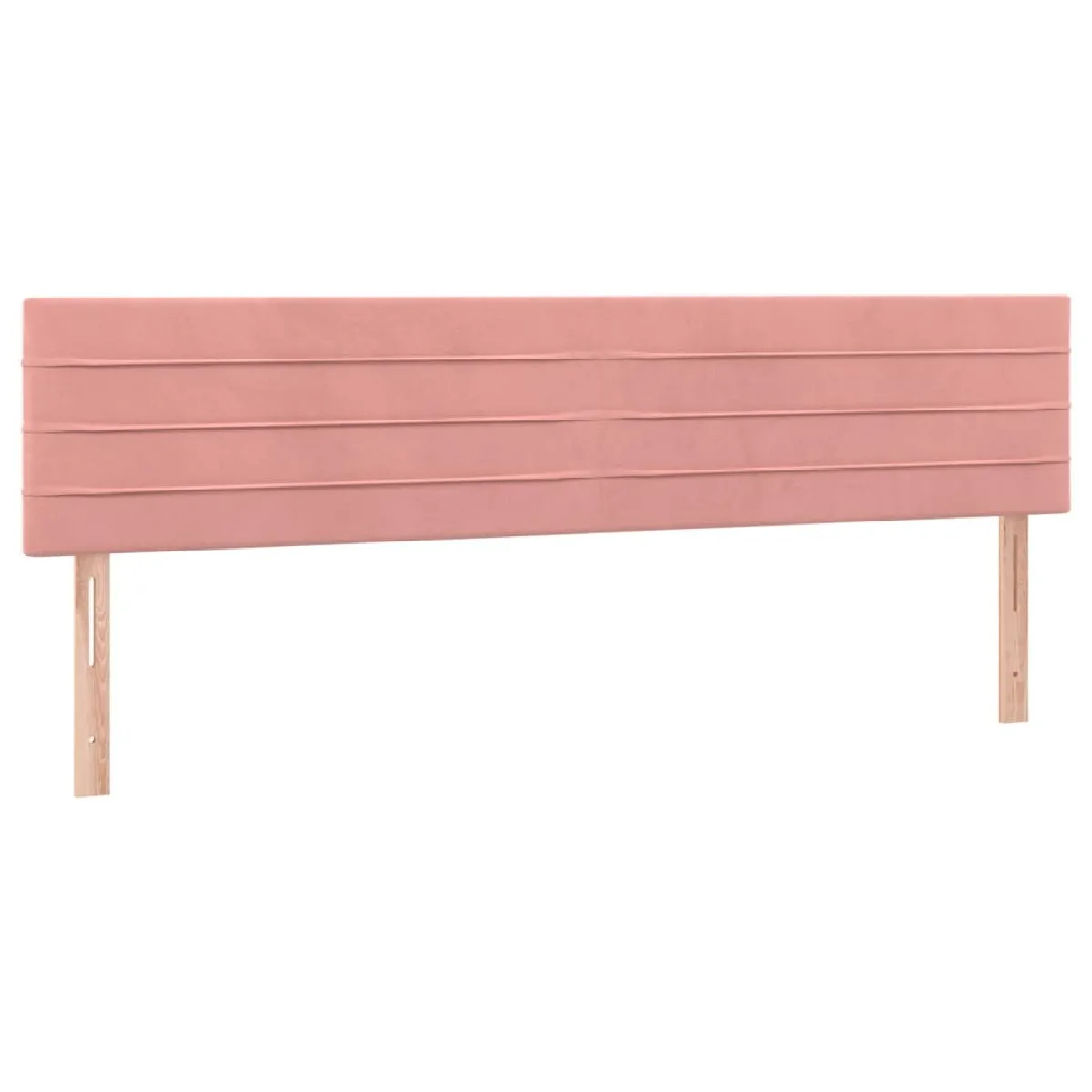 Maison Chic Lot de 2 Têtes de lit design pour chambre - Décoration de lit Rose 80x5x78/88 cm Velours -MN59956