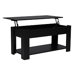 Le Quai Des Affaires Table basse plateau relevable UTAH 100x50cm / Noir