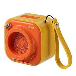 Yonis Mini Enceinte Bluetooth 5W Stéréo Sans Fil Avec Microphone Et Batterie 700mAh Mini Enceinte Bluetooth Stereo Sans Fil Ultra Portable Son 360° Haute Puissance 5W Jaune YONIS