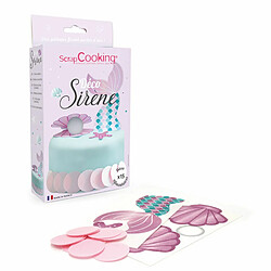 Scrapcooking Kit de décors azyme pour gâteau sirène