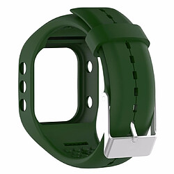 Wewoo Bracelet pour montre connectée en silicone Smart Watch POLAR A300 vert armée 