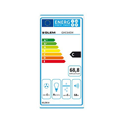 Hotte visière 60cm 344m3/h inox - ghc640ix - GLEM