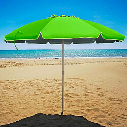 Avis Beachline Parasol de plage 240 cm aluminium anti-vent protection uv Roma, Couleur: Bleu