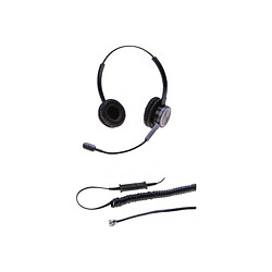 ABI DIFFUSION DACOMEX Perle - casque téléphone binaural micro Flex antibruit ABI DIFFUSION Casque stéréo pour téléphone de Centre d appel Ã  une utilisation professionnelle (+4h/jour) Le casque Dacomex PERLE est équipé d une perche flexible disposant d un systeme Ã  double microphoneanti-bruit intégrant un dispositif de protection