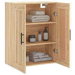 Maison Chic Armoire murale,Meuble de Rangement,Armoire Suspendue chêne sonoma 69,5x34x90 cm bois d'ingénierie -MN88697 pas cher