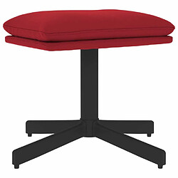 Maison Chic Repose-pied,Tabouret confortable Rouge bordeaux 60x60x36 cm Velours -MN61263