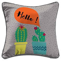 Paris Prix Housse de Coussin Cactus 40x40cm Multicolore