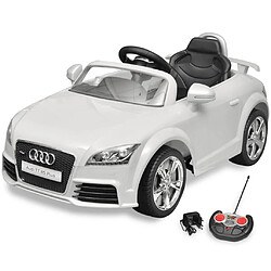 vidaXL Voiture avec télécommande pour enfants Audi TT RS Blanc 