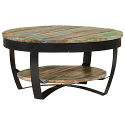 vidaXL Table basse Bois massif de récupération 65x32 cm