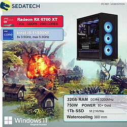 Sedatech PC Gamer • Intel i9-11900KF • RX 6700 XT • 32Go RAM • 1To SSD M.2 • Windows 11