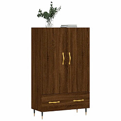 Avis Maison Chic Buffet,Meuble de Rangement,commode pour salon,Cuisine chêne marron 69,5x31x115 cm bois d'ingénierie -MN14261