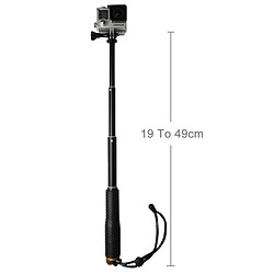 Acheter Wewoo Pour GoPro HERO4 / 3 or + / 3/2, longueur maximum: 49cm Monopode extensible portatif de poche avec la vis