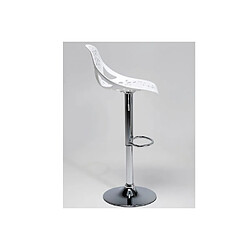 Karedesign Tabouret de bar réglable blanc Haddok