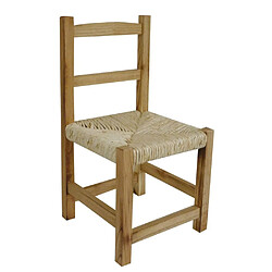 Aubry Gaspard Chaise enfant en bois naturel (Lot de 2).