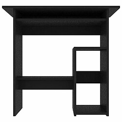 Maison Chic Bureau,Table de travail pour chambre Noir 80 x 45 x 74 cm Aggloméré -GKD79144 pas cher