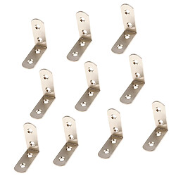 Avis 10pcs attaches d'angle en acier épaissie support angle droit ensemble 50x50x20mm