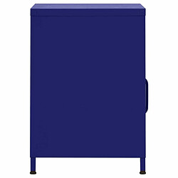 Acheter Maison Chic Table de chevet | Table de nuit Bleu marine 35x35x51 cm Acier -GKD52800