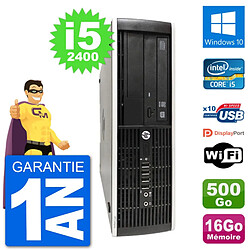 PC HP Compaq Pro 6300 SFF Intel i5-2400 RAM 16Go Disque 500Go Windows 10 Wifi - Occasion