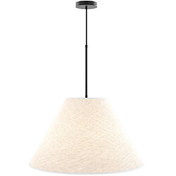 ICONIK INTERIOR Lampe de Plafond Suspendue avec Abat-jour en Tissu Beige - Fula Crème