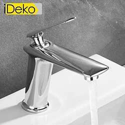 iDeko® Robinet de lavabo mitigeur salle de bain Mono commande Nouveau collection en laiton chrom 