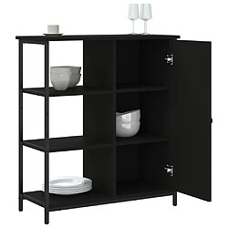 Avis vidaXL Buffet noir 70x30x80 cm bois d'ingénierie