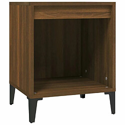 Maison Chic Table de chevet Table de Nuit Meuble de Rangement Chêne marron 40x35x50 cm