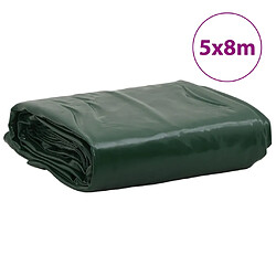 Acheter vidaXL Bâche vert 5x8 m 650 g/m²