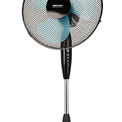 Ventilateur sur Pied Oscillant, 3 Vitesses , Réglable en Hauteur, Tête 42 cm, 50, Noir, MPM, MWP-17